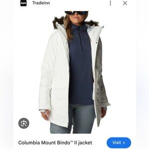 Columbia Women's White Mount Bindo II Ski Style Jacket Small NWT Omni Tech NWT